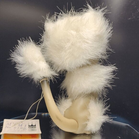 Siamese Cat Kamar Green Eyes Mimi 1968 Vintage Fuzzy Hair Rubber Toy Japan Big E - Picture 5 of 10